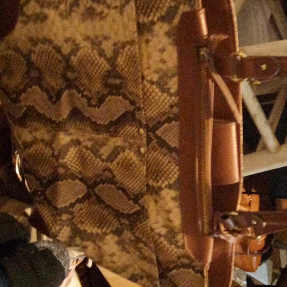 Large Authentic snakeskin Handbag.